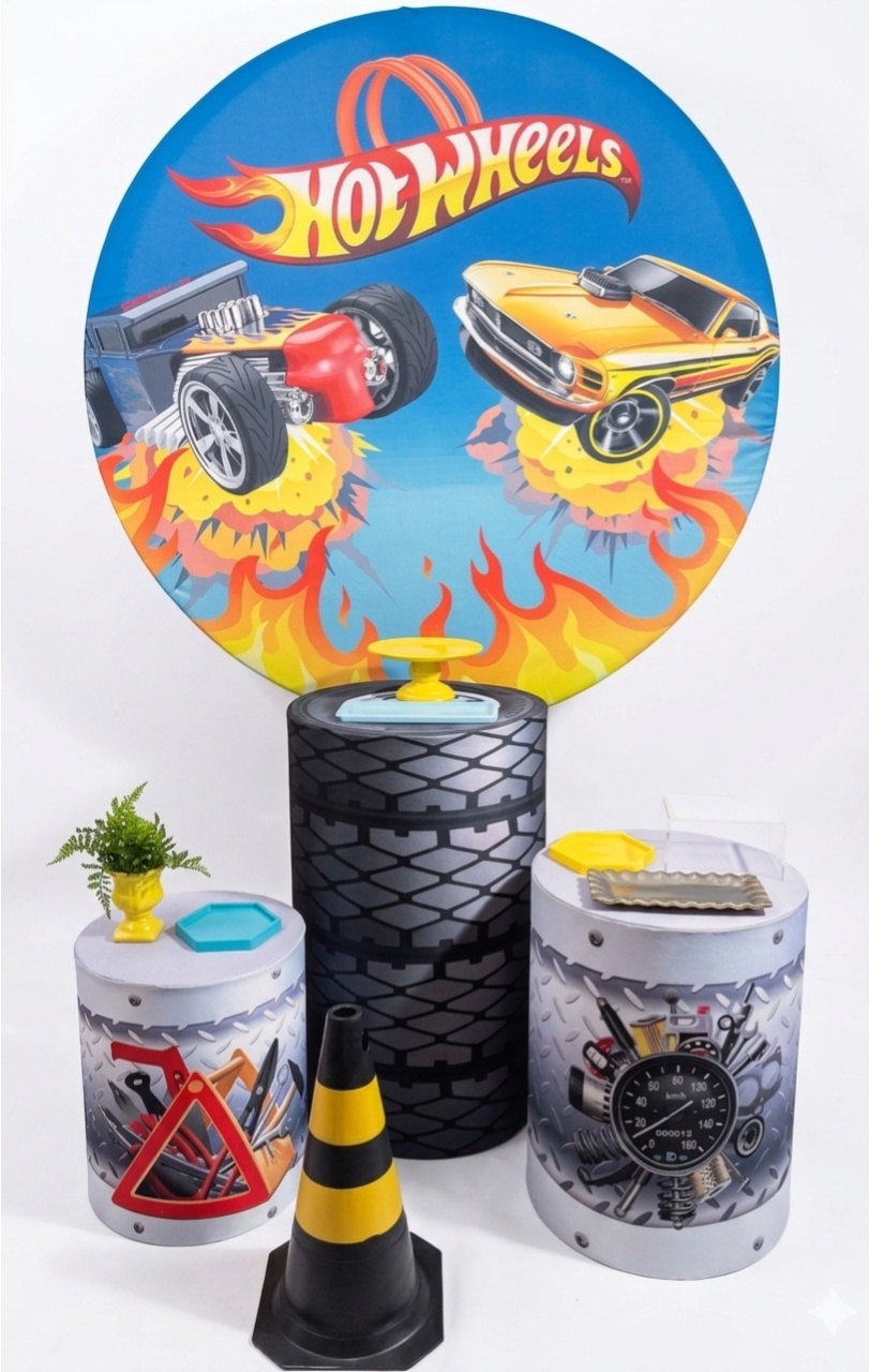 Kit - Hot Wheels 1 - daydecorafestas
