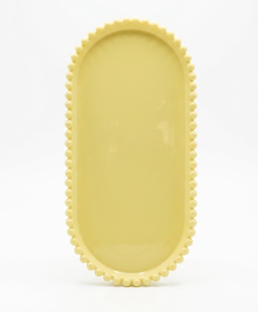 Bandeja Amarela Candy - Oval - daydecorafestas