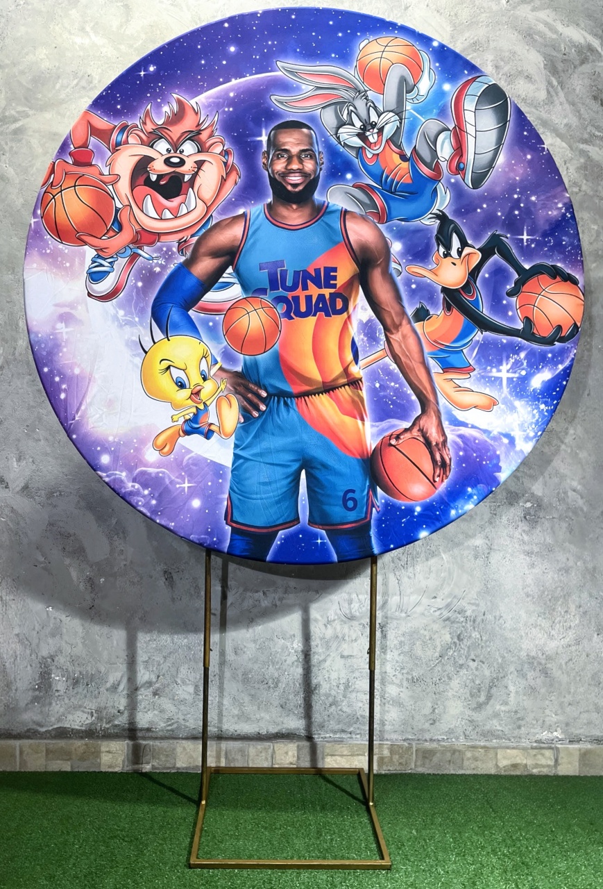 Painel Redondo 1,50 - Space Jam - daydecorafestas