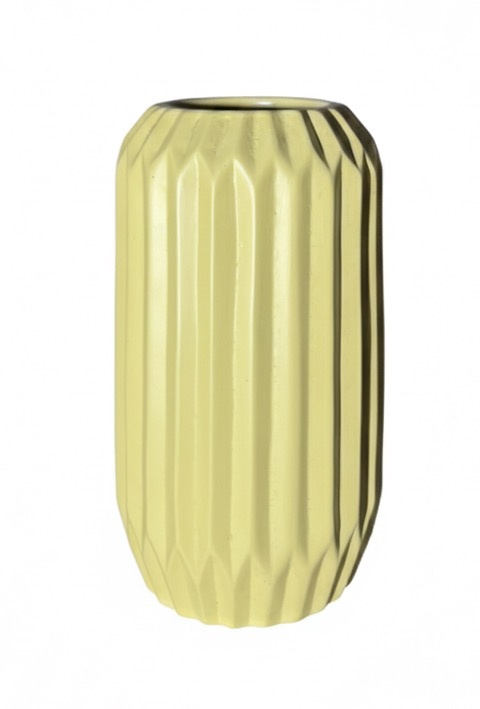 Vaso Cerâmica Amarelo Candy - G - daydecorafestas