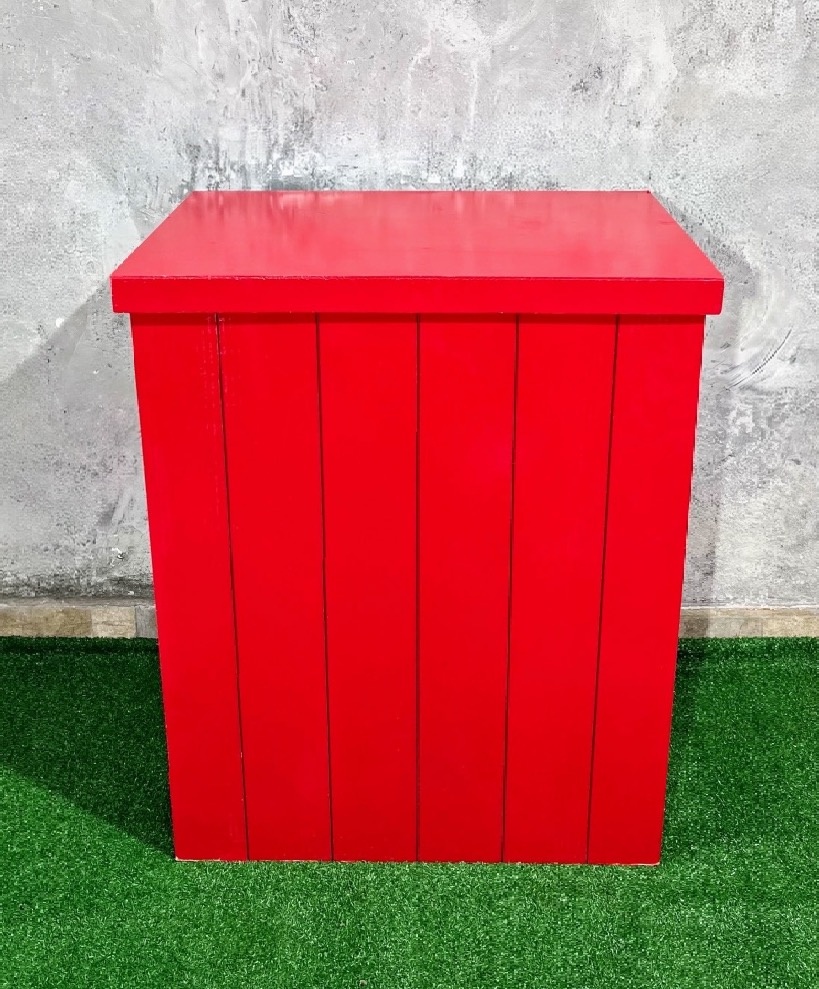 Mesa Vermelha - Fake Desmontável - daydecorafestas