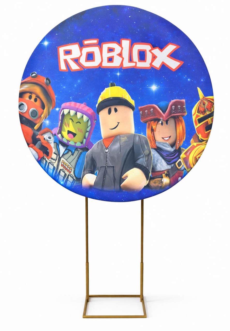 Painel Redondo 1,50 - Roblox - daydecorafestas