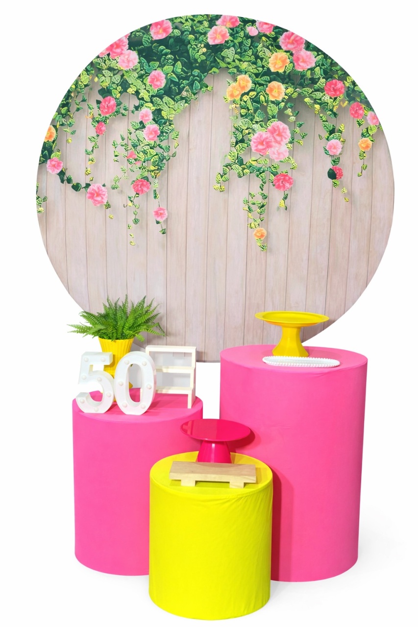 Kit - 50 Anos - Floral - daydecorafestas
