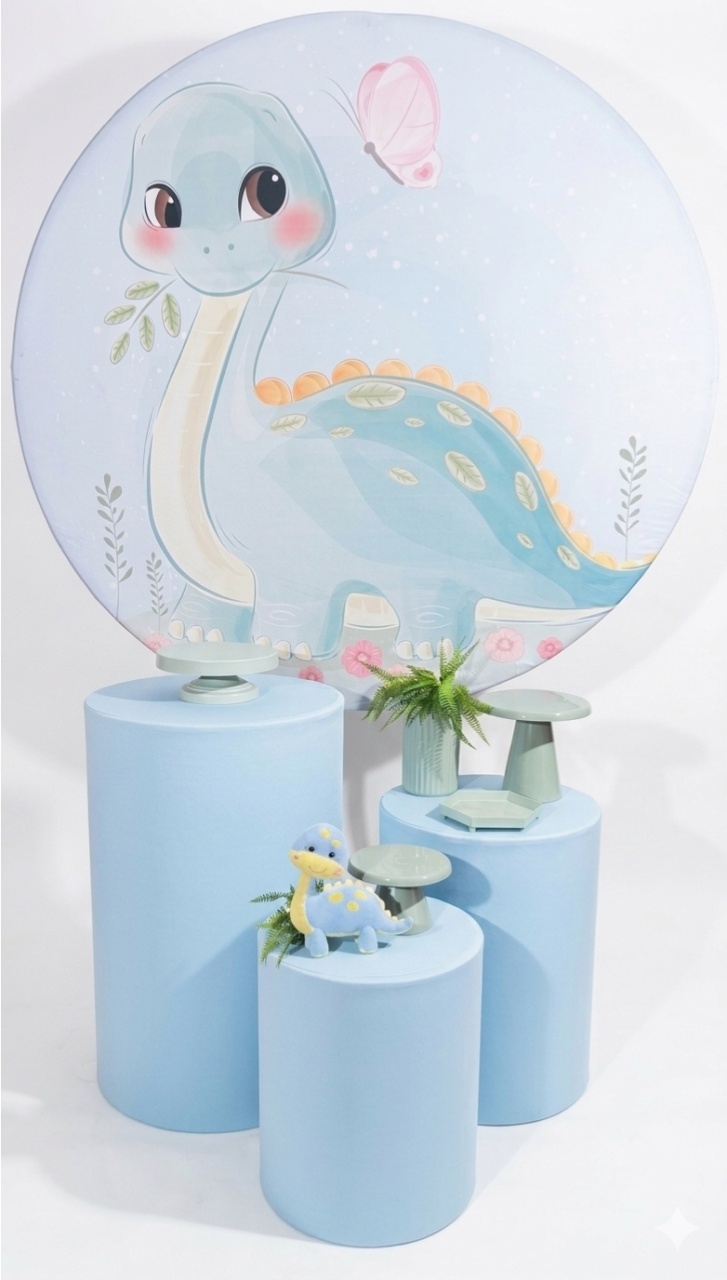 Kit - Dinossauro Baby Azul - daydecorafestas
