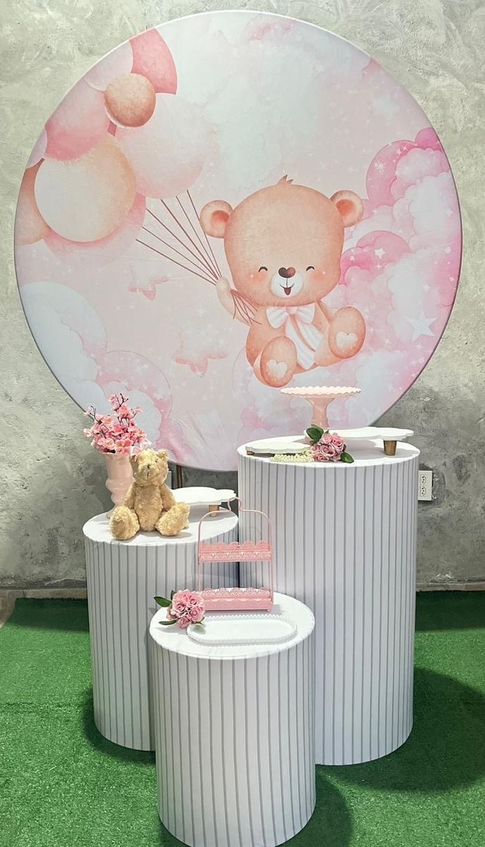 Kit - Ursa Rosa - daydecorafestas