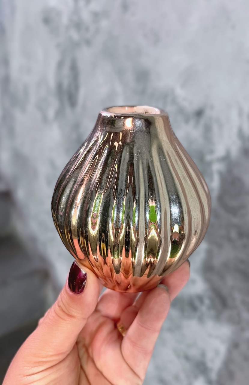 Vaso Rose Gold - Cerâmica - Pp - daydecorafestas