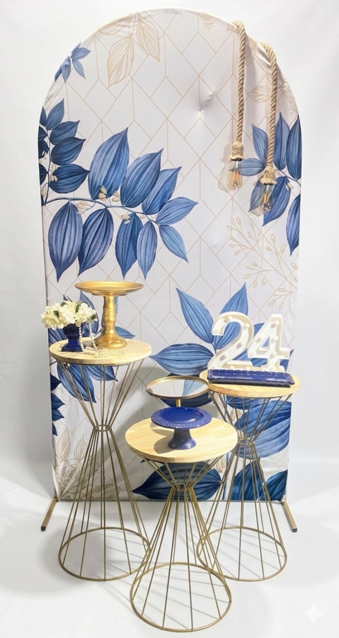 Kit - Floral Azul  - daydecorafestas