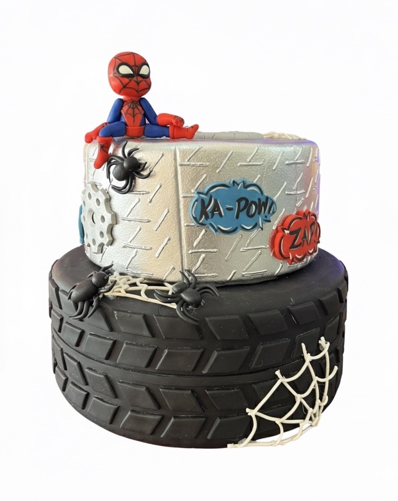 Bolo Fake - Homem Aranha (2 Andares) - daydecorafestas