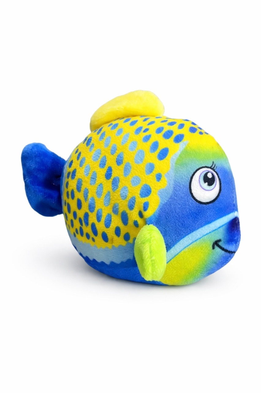 Fundo Do Mar - Peixe 16Cm - Amarelo E Azul - daydecorafestas