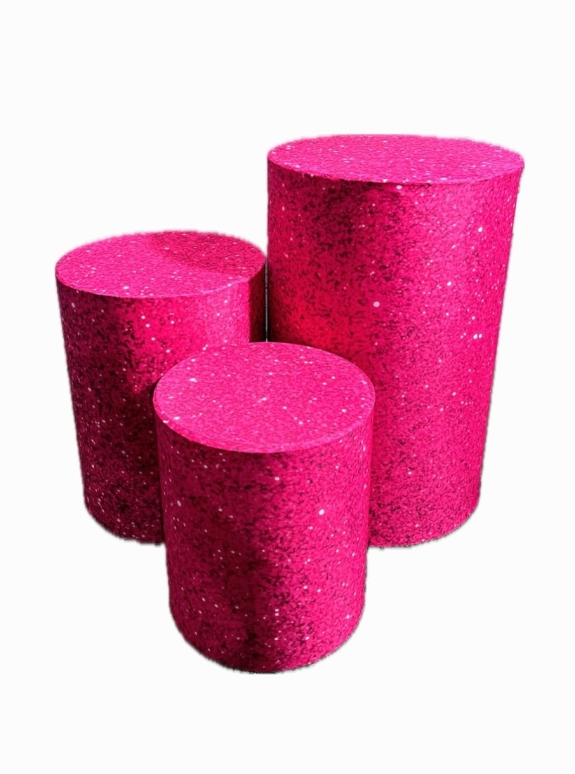 Trio Capas - Glitter Pink - daydecorafestas