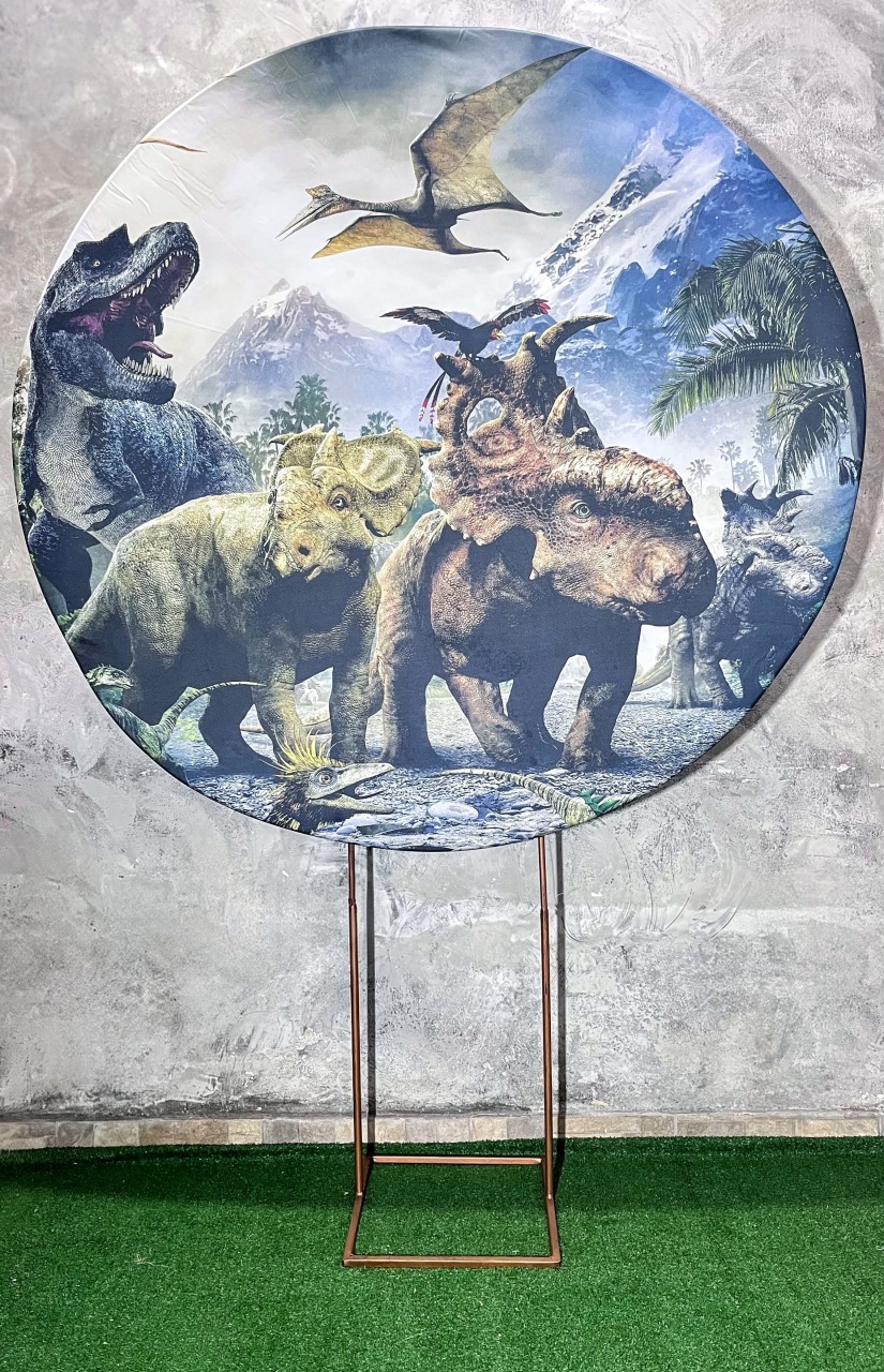 Painel Redondo 1,50 - Dinossauro - daydecorafestas