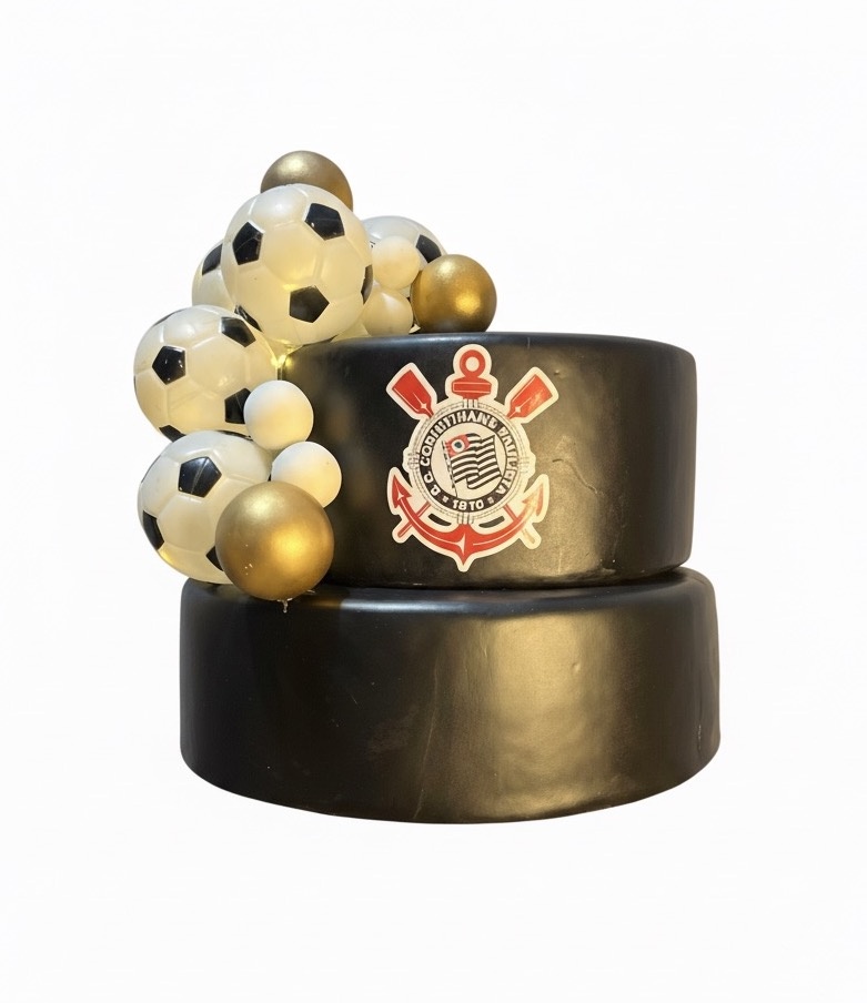 Bolo Fake - Corinthians - daydecorafestas