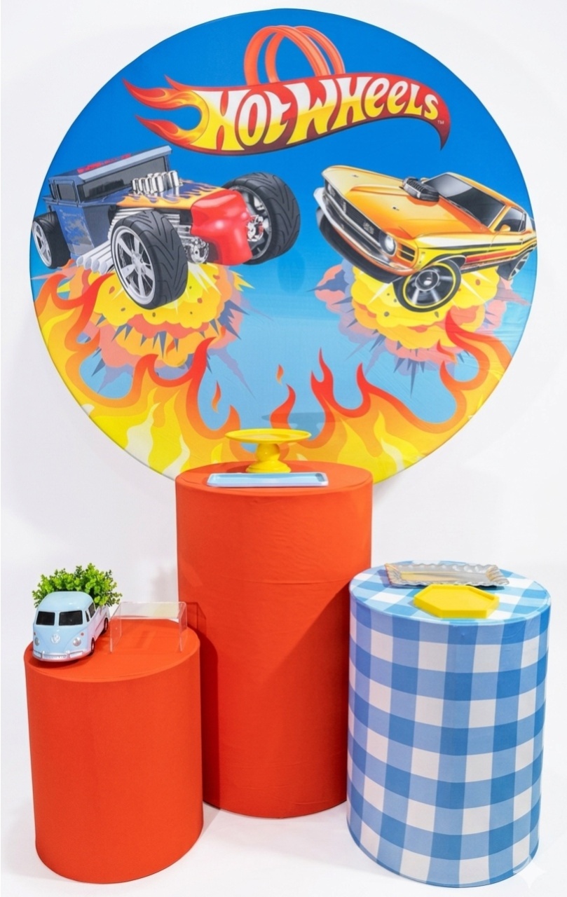 Kit - Hot Wheels Laranja - daydecorafestas