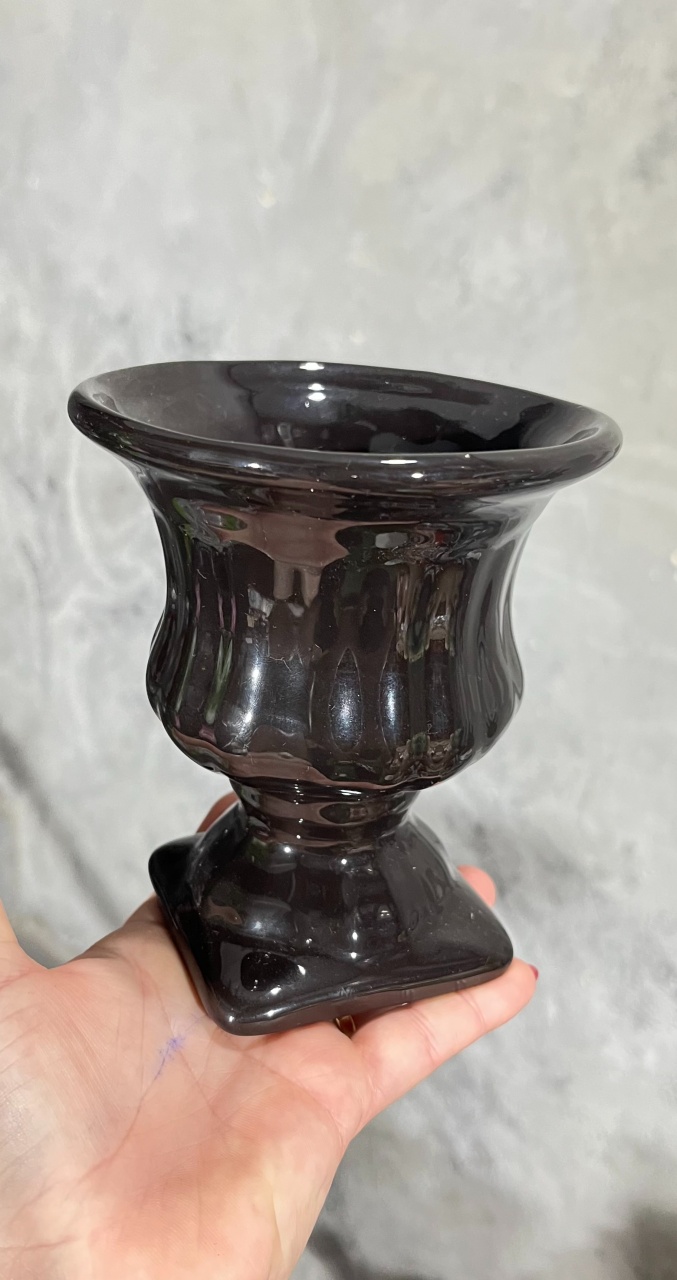 Vaso Preto - Cerâmica - Pp - daydecorafestas