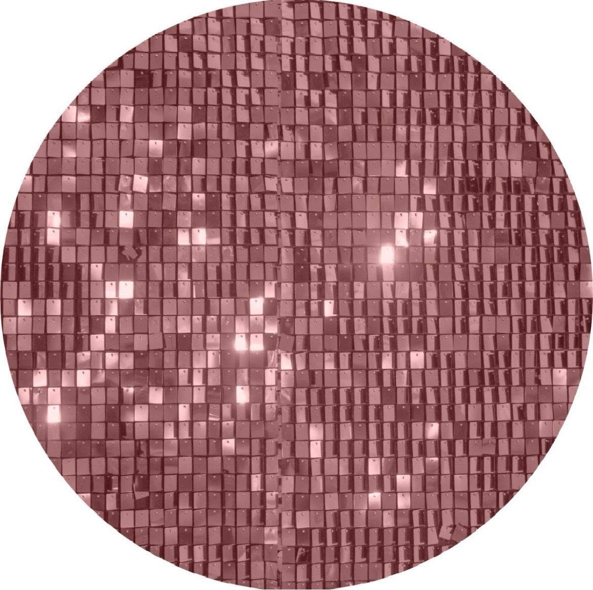 Painel Redondo 1,50 - Shimmer Rose - daydecorafestas
