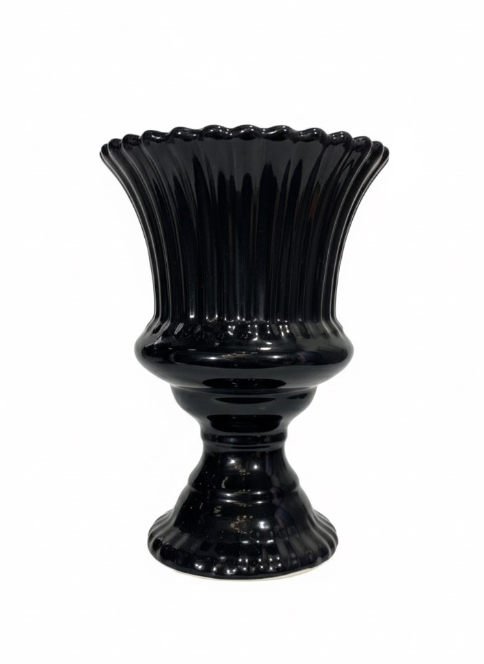 Vaso Preto - Cerâmica - P - daydecorafestas