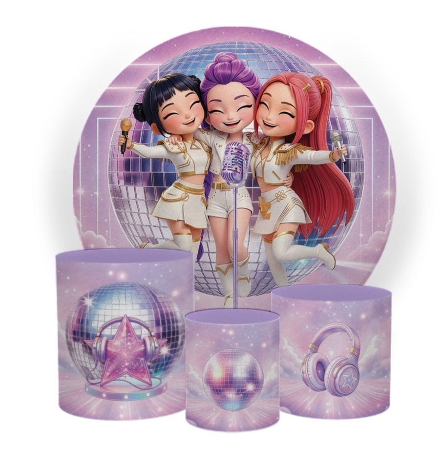 Kit - Guerreiras K Pop - daydecorafestas