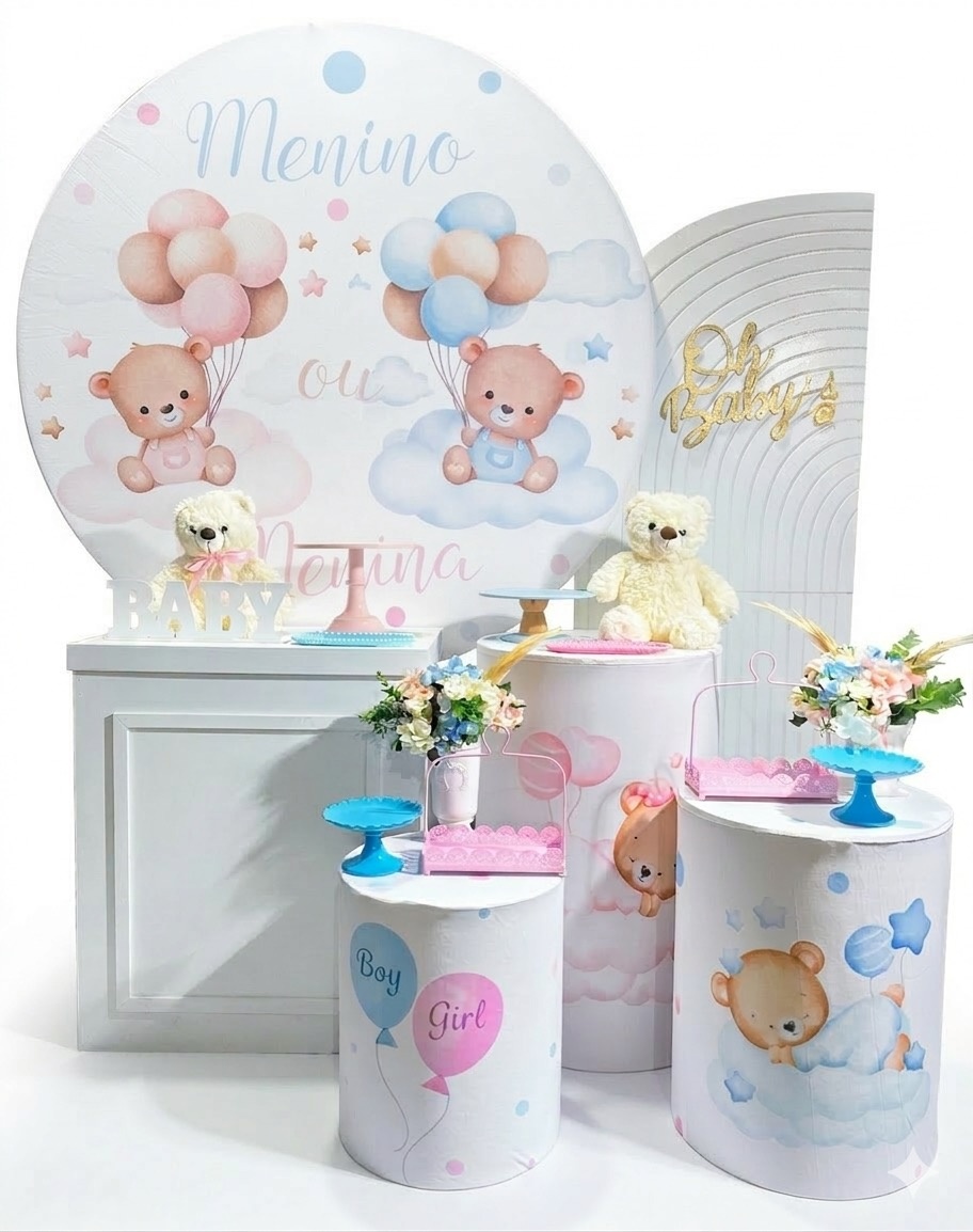 Kit - Chá Revelação 3 - daydecorafestas