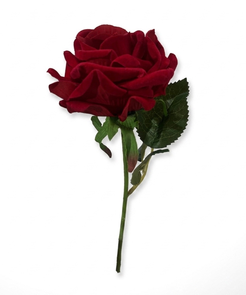 Rosa Vermelha - Aveludada - daydecorafestas