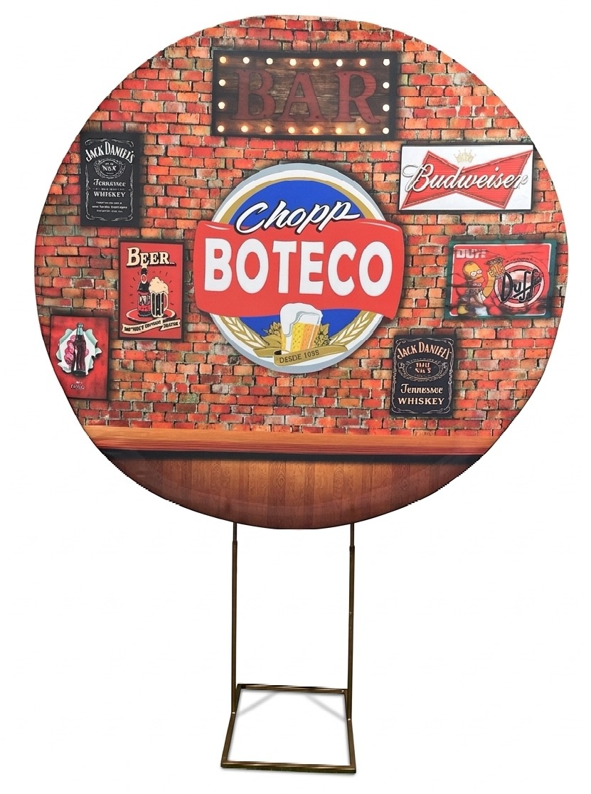 Painel Redondo 1,50 - Boteco 2 - daydecorafestas