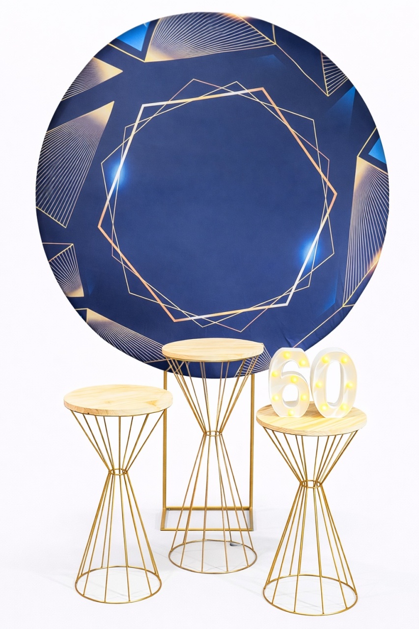 Kit - Azul Escuro E Dourado 2 - daydecorafestas