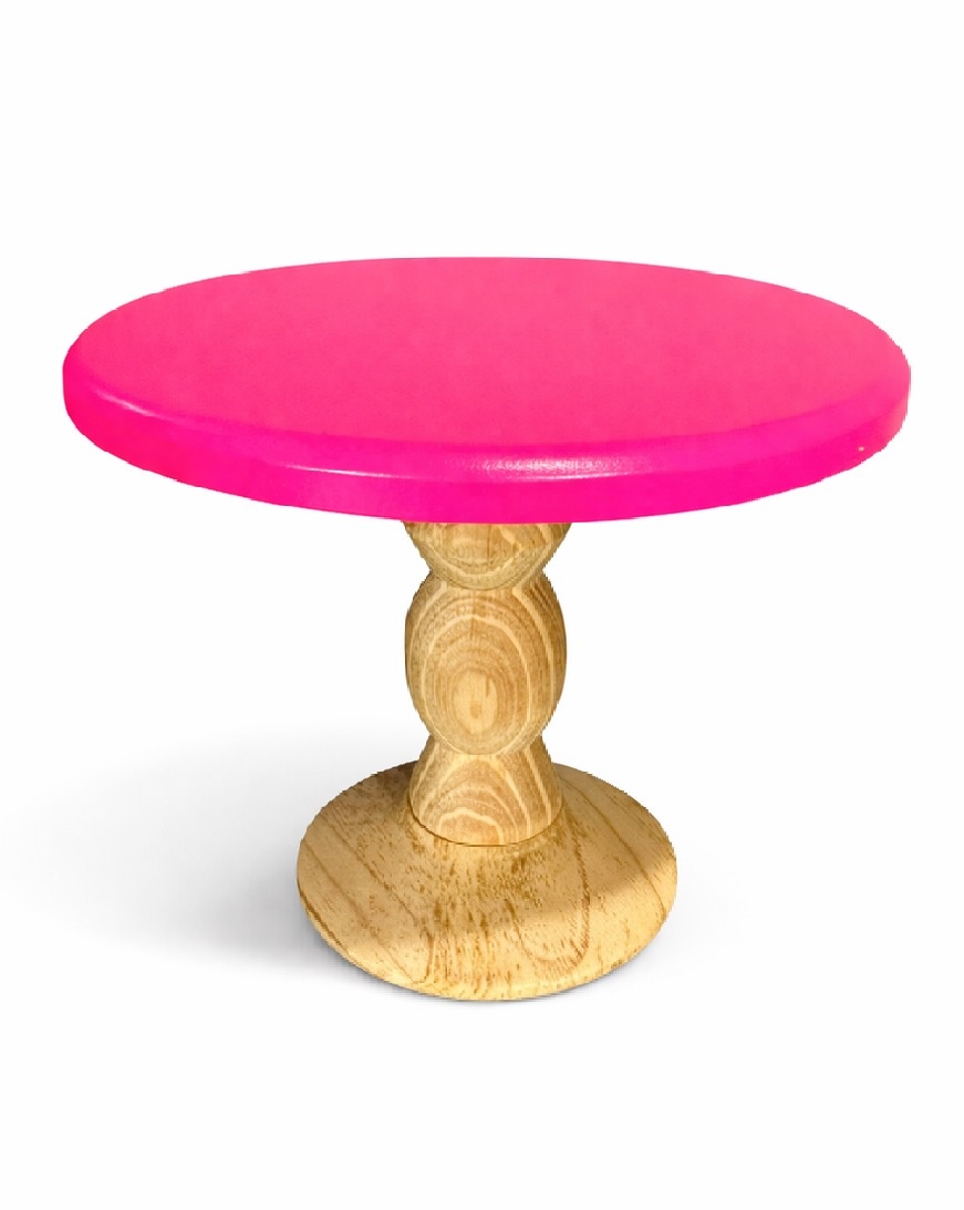Bandeja Pink Neon Laqueada - G (Somente Tampo Pink) - daydecorafestas