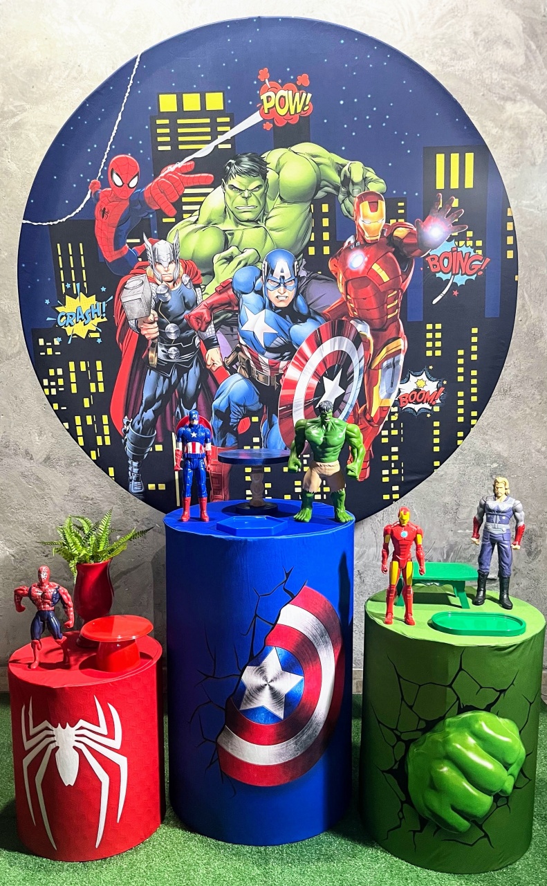 Kit - Vingadores - Turma - daydecorafestas