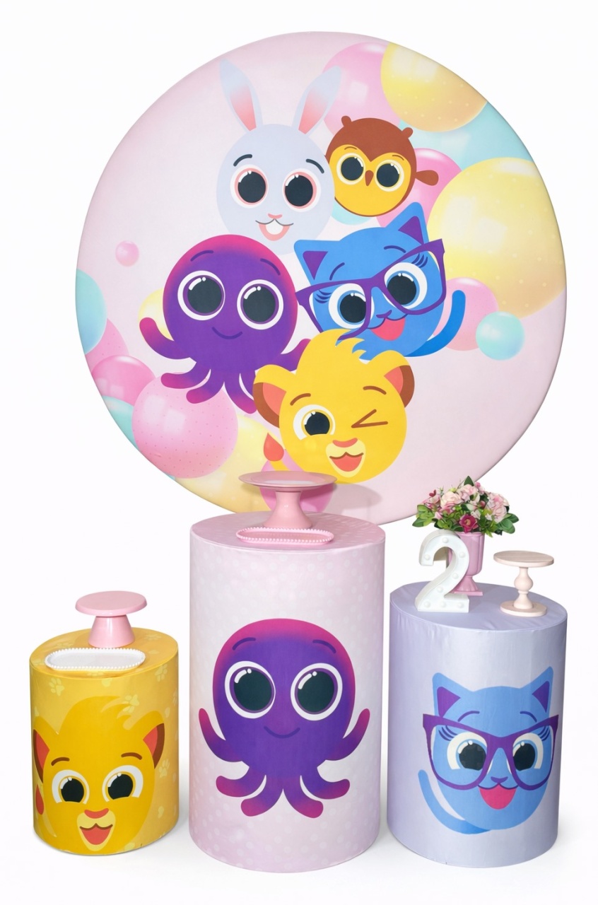 Kit - Bolofofos Rosa - daydecorafestas