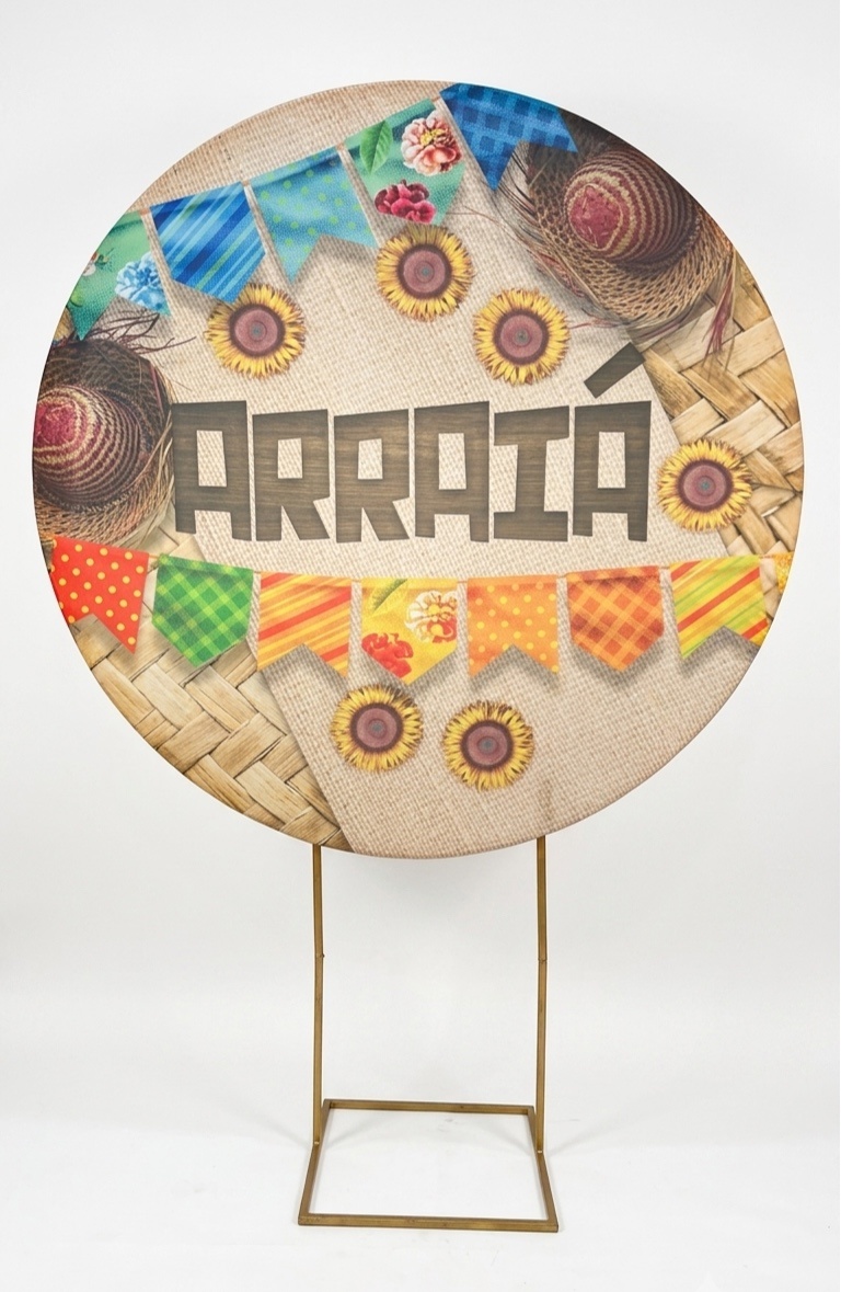 Painel Redondo 1,50 - Arraiá - daydecorafestas