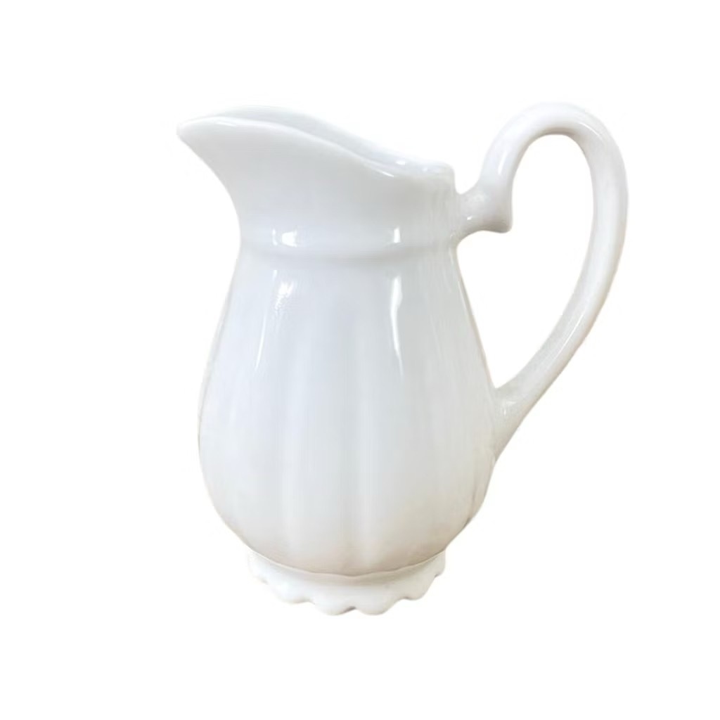 Leiteira Cerâmica - Branco - daydecorafestas
