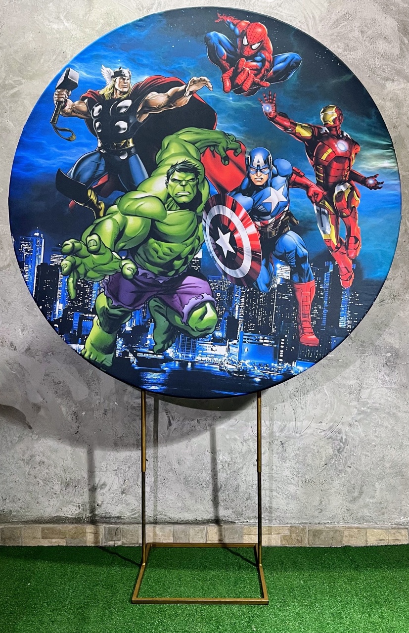 Painel Redondo 1,50 - Vingadores 2 - daydecorafestas