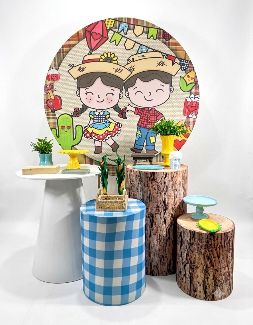 Kit - Festa Junina Azul 2 - daydecorafestas