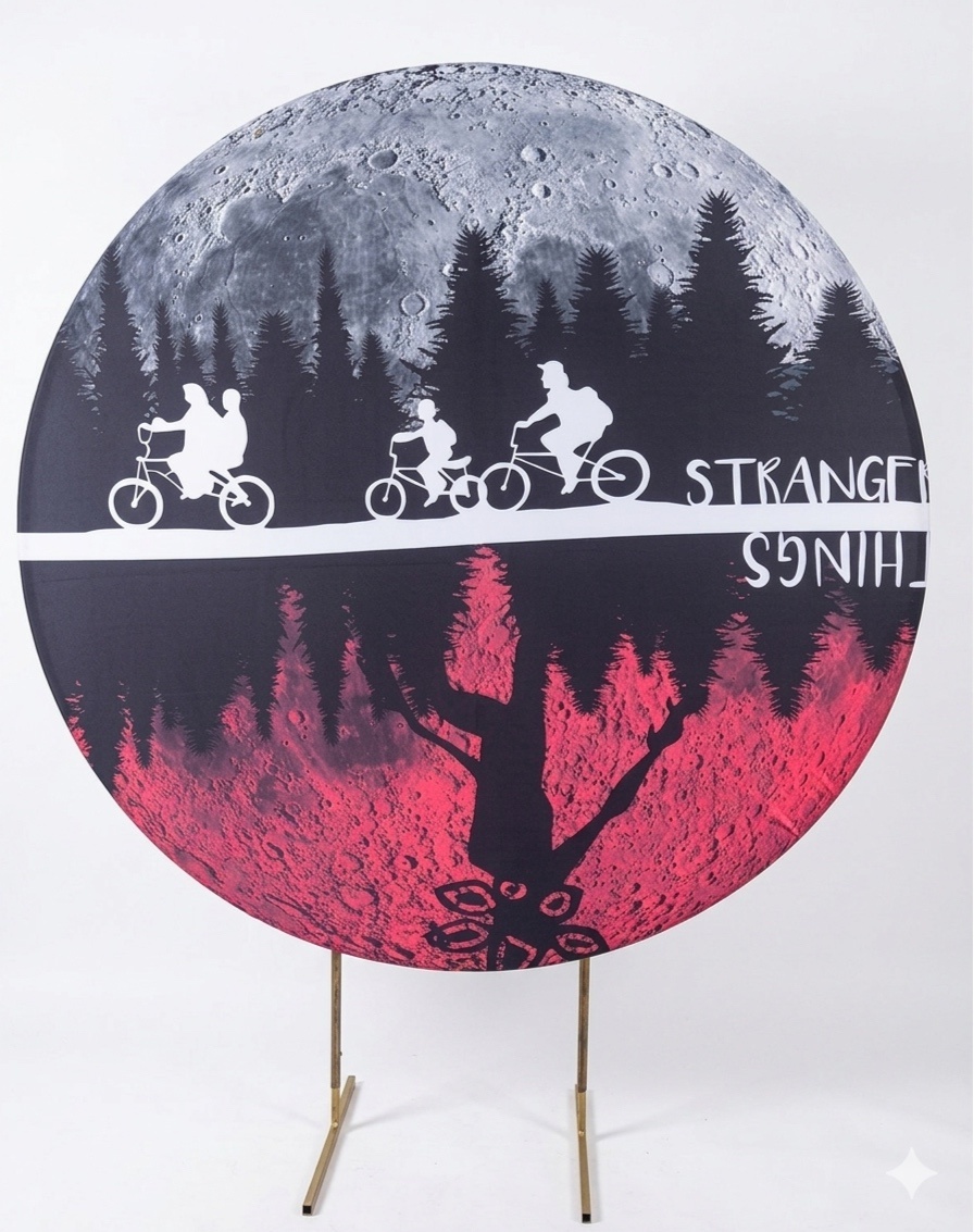Painel Redondo 1,50 - Strangers Things 2 - daydecorafestas