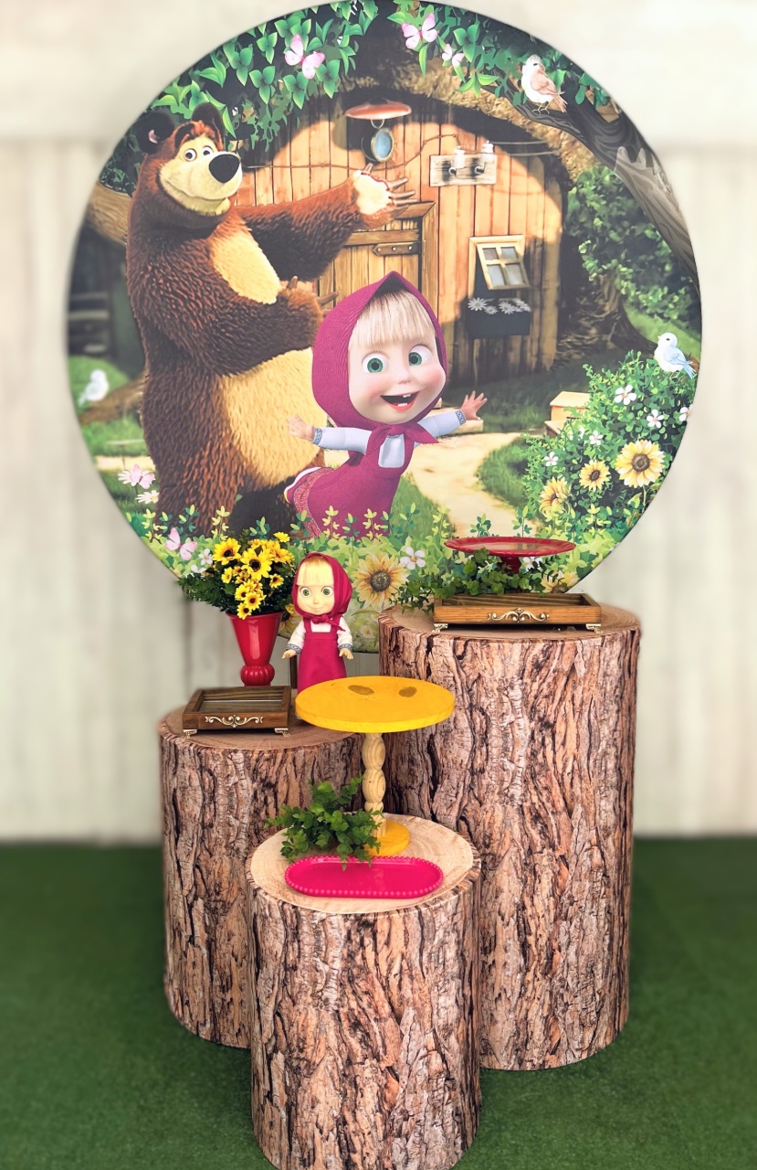 Kit - Masha E O Urso - daydecorafestas