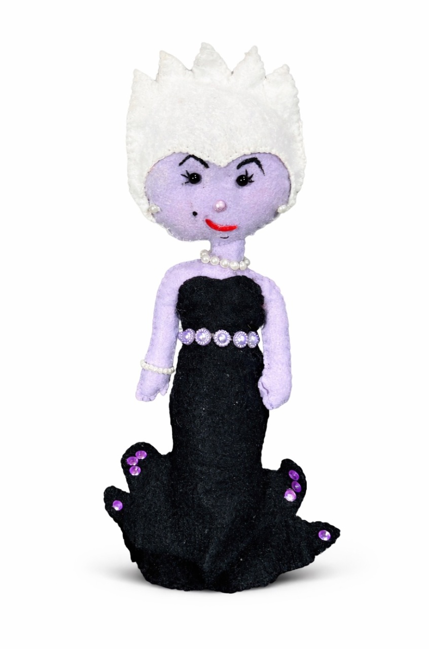 A Pequena Sereia - Úrsula - Feltro - daydecorafestas