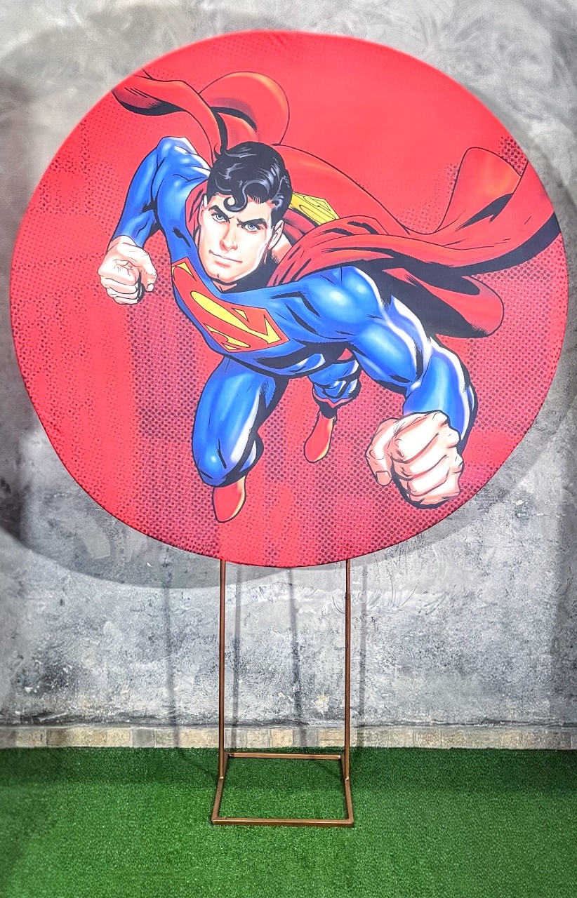 Painel Redondo 1,50 - Super Homem - daydecorafestas