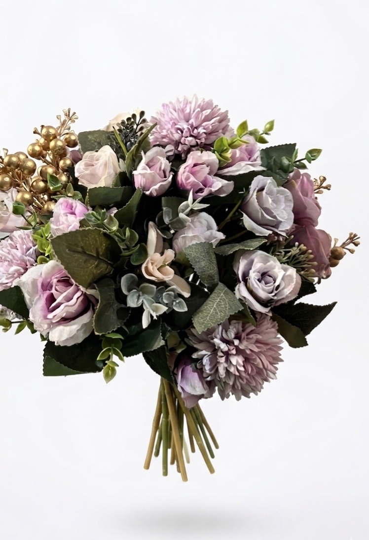 Buque de Flores Lilas - daydecorafestas