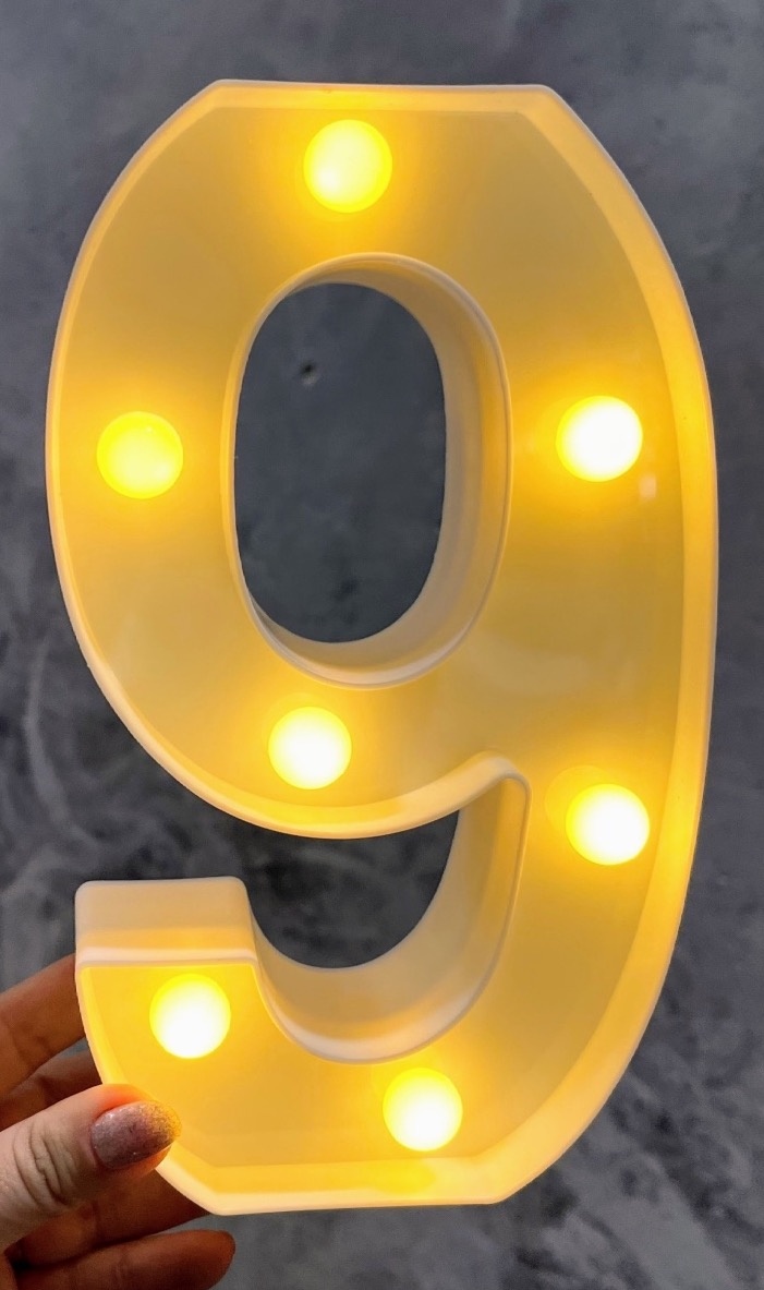 Numero 9 A Pilha - daydecorafestas