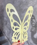 Borboleta Mdf P -  Amarelo Candy - imagem 1