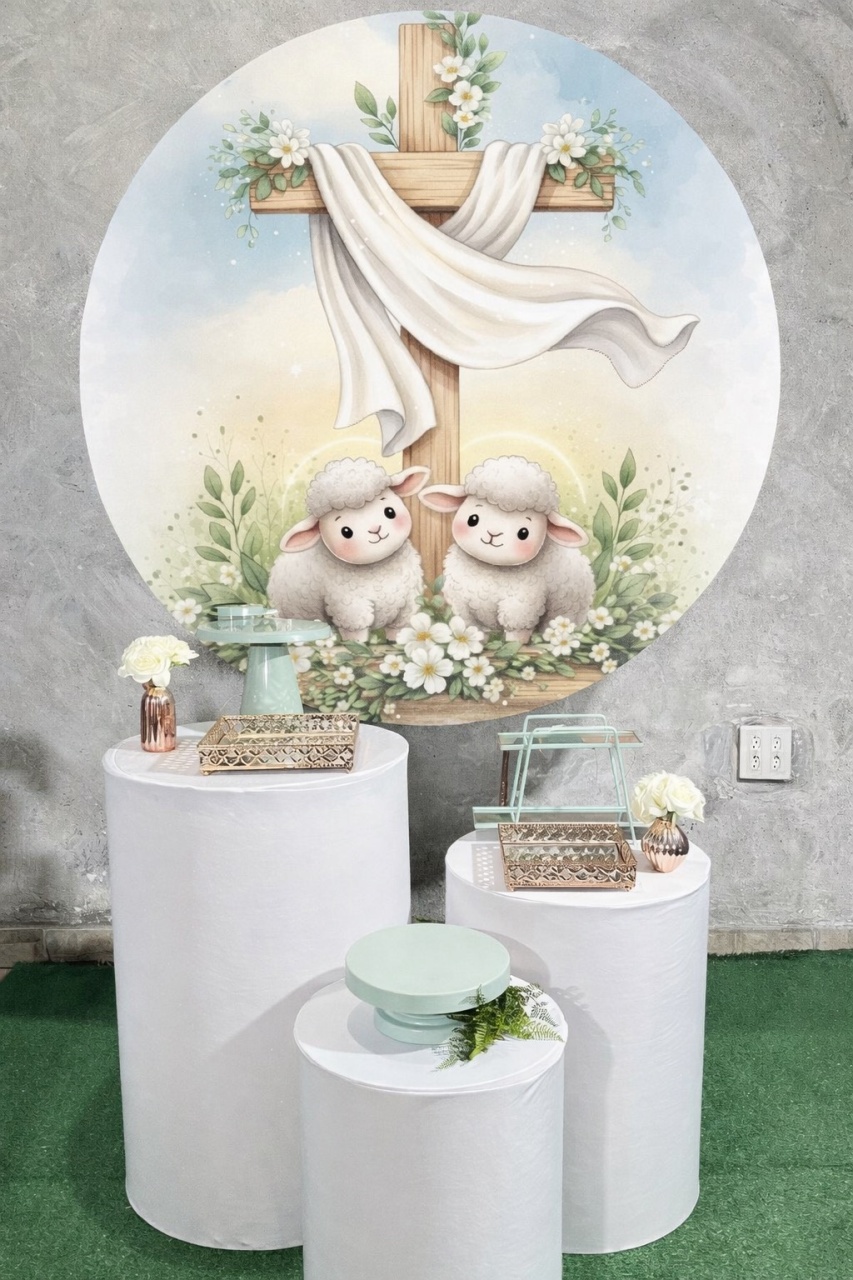 Kit - Páscoa - Cruz - Igreja - daydecorafestas