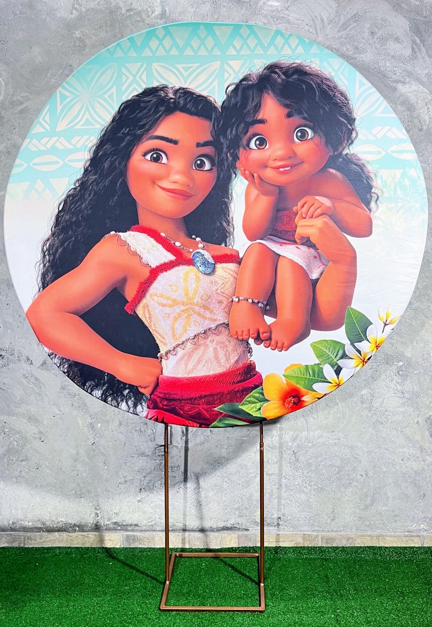 Painel Redondo 1,50 - Moana 2 - daydecorafestas