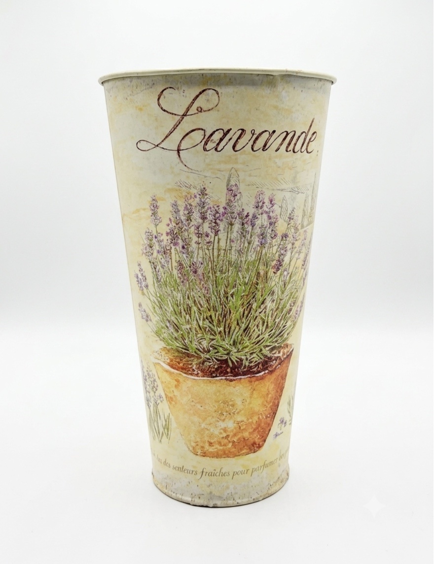 Vaso Amarelo Candy - Ferro - Floral - G - daydecorafestas