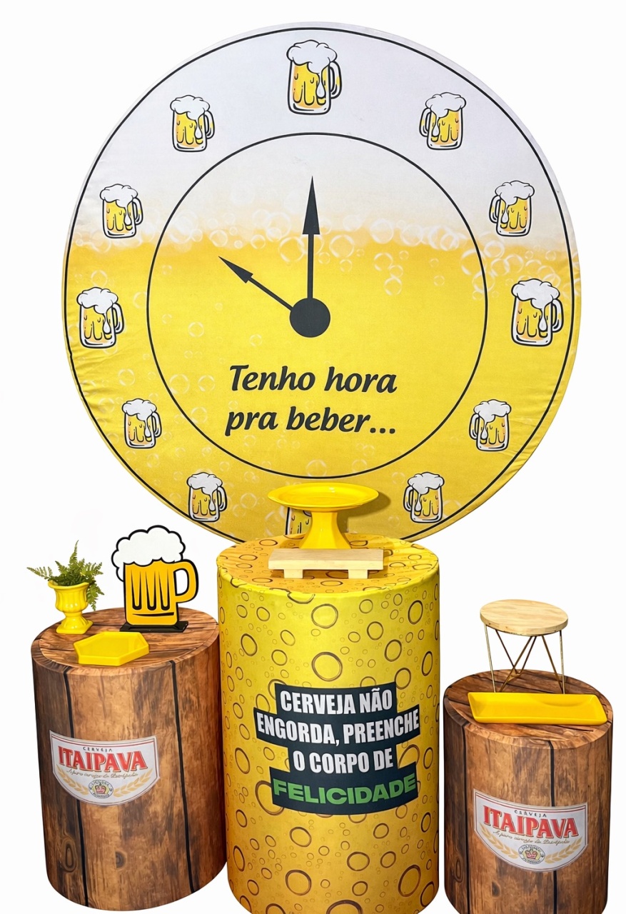 Kit - Boteco - Tenho Hora Pra Beber - daydecorafestas