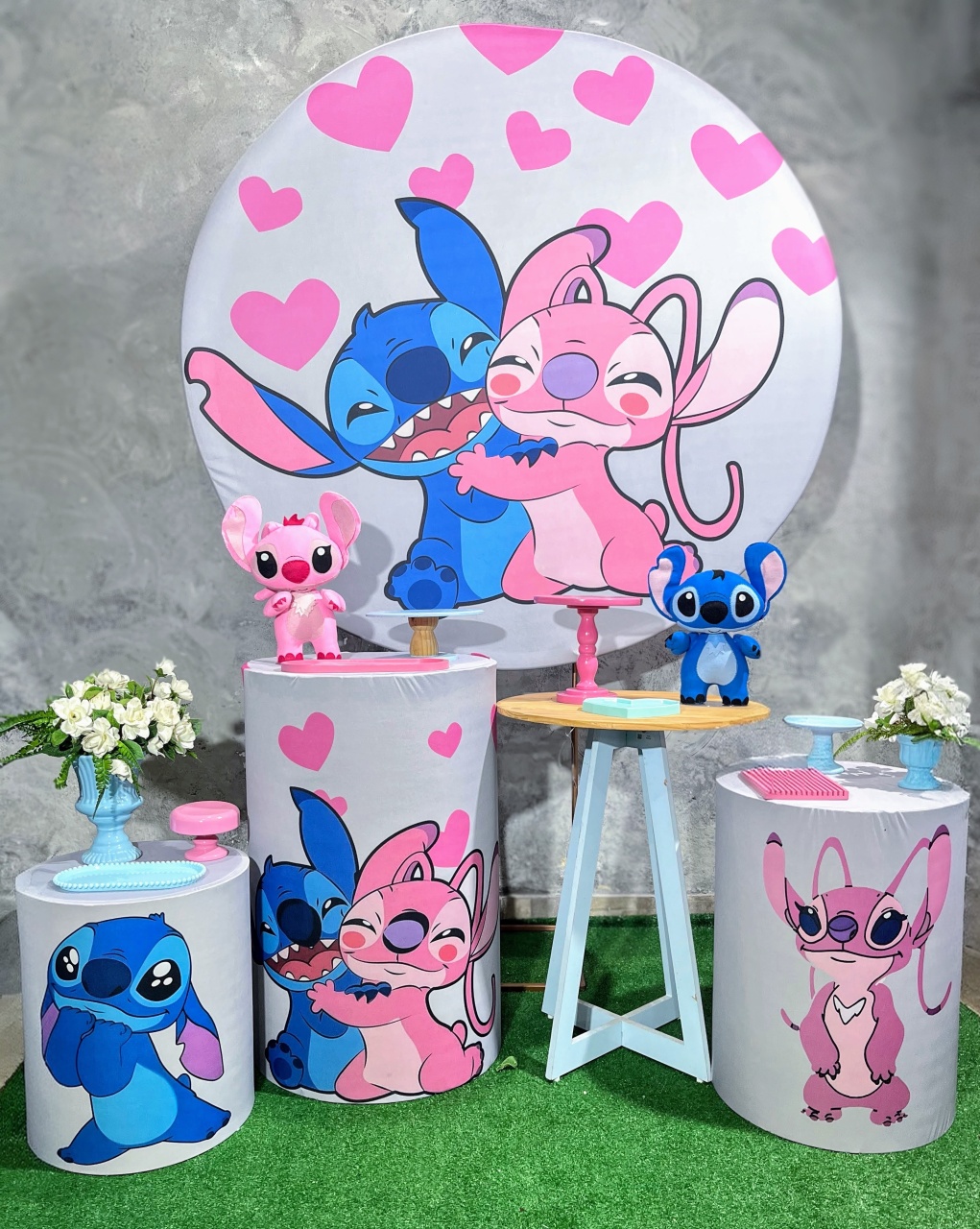 Kit - Stitch E Angel 2 - daydecorafestas
