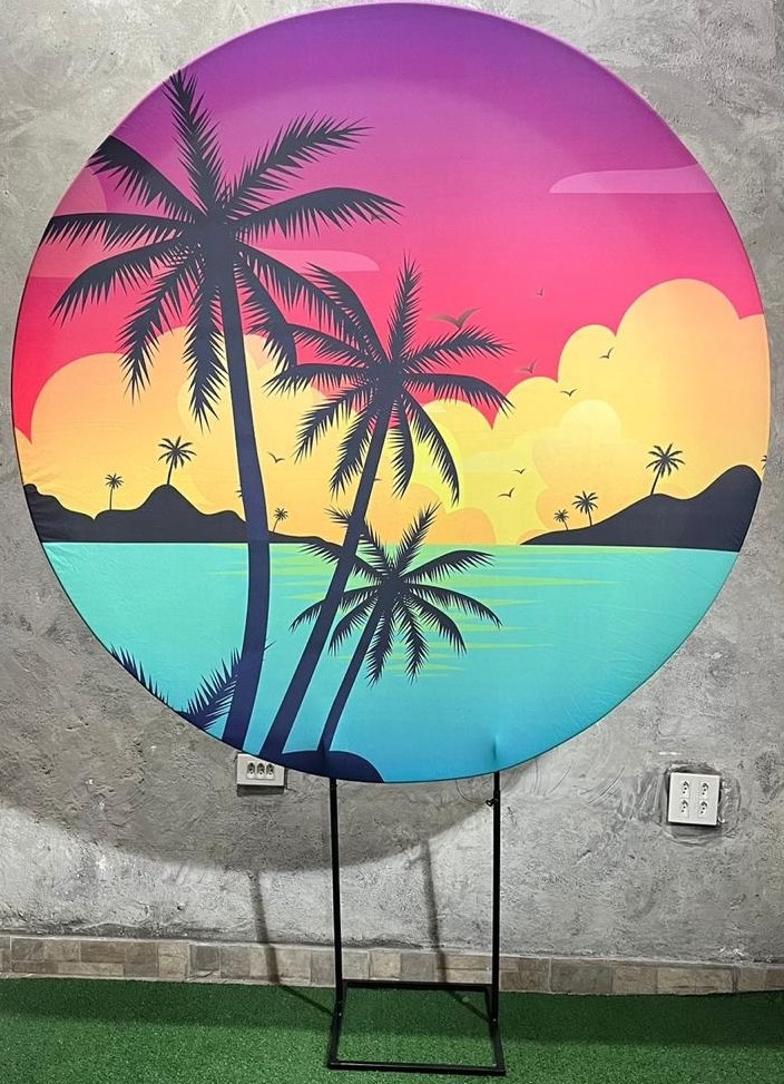 Painel Redondo 1,50 - Tardezinha - daydecorafestas