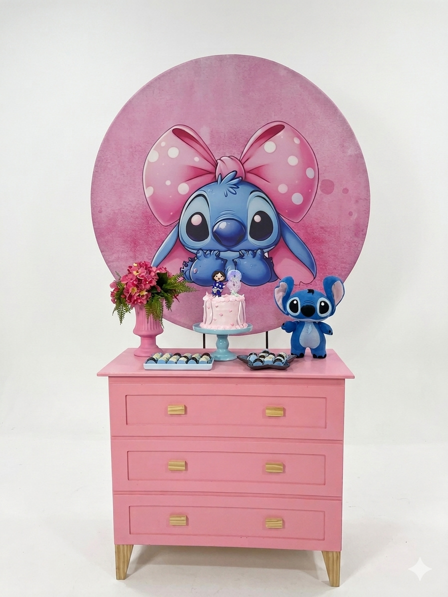 Kit - Stitch Laço  - daydecorafestas