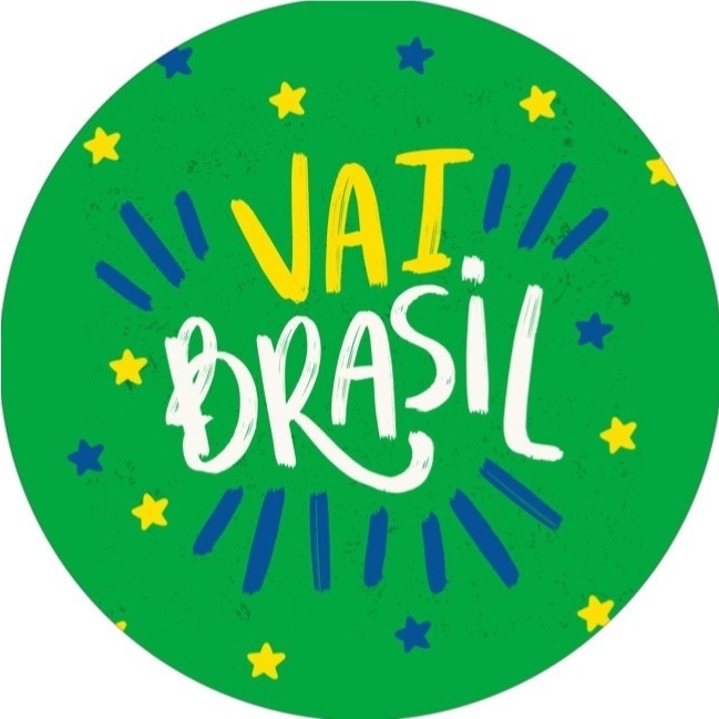 Painel Redondo 1,50 - Vai Brasil! - daydecorafestas