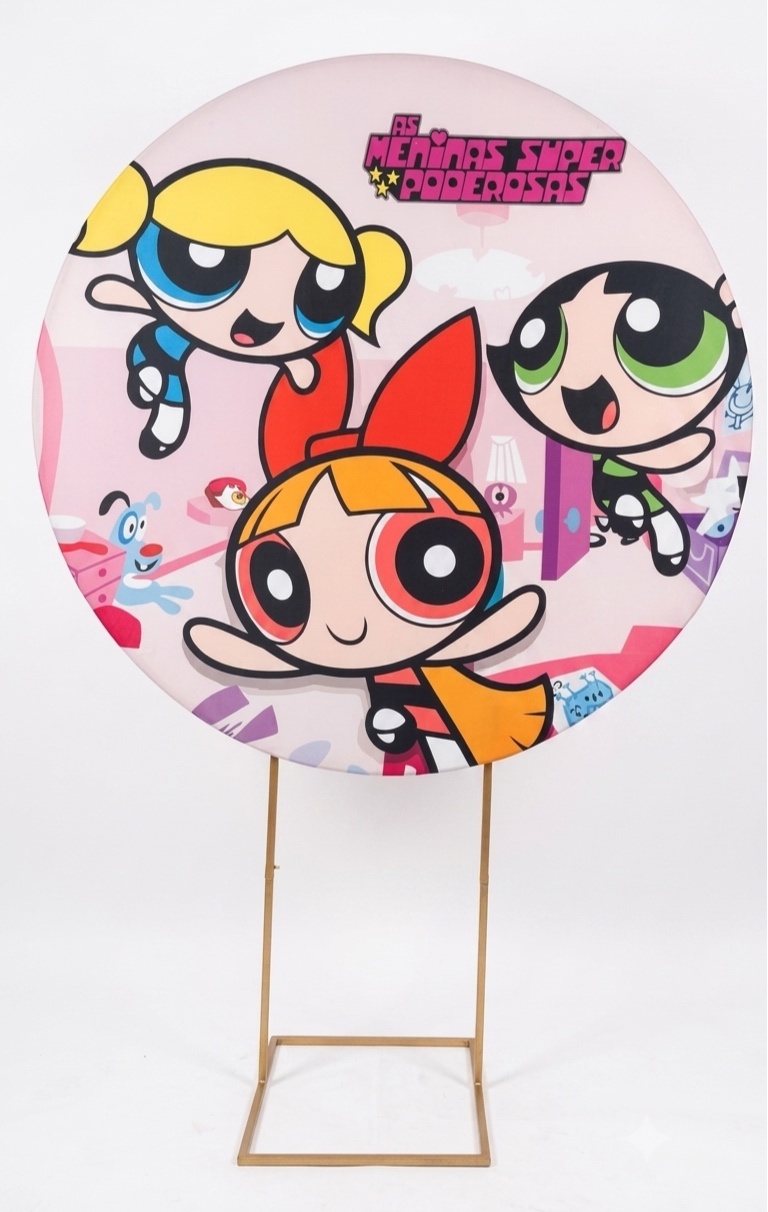 Painel Redondo 1,50 - Meninas Super Poderosas 2 - daydecorafestas