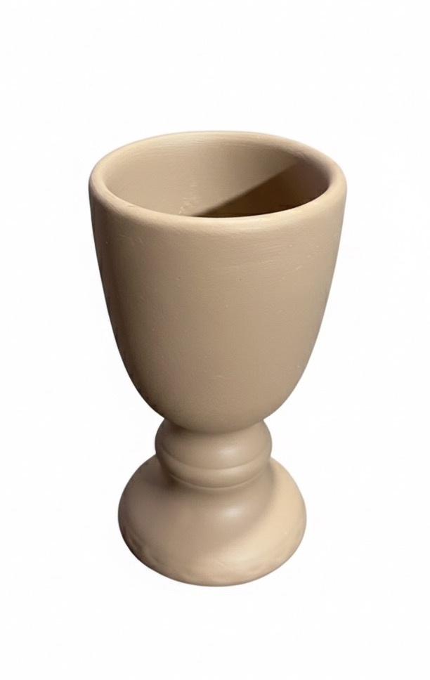 Vaso Cerâmica Bege - P - daydecorafestas