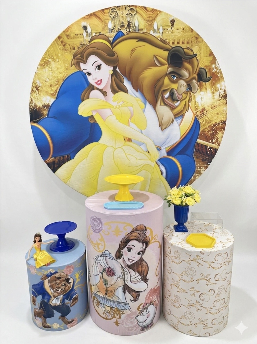 Kit - Princesa A Bela E A Fera - daydecorafestas